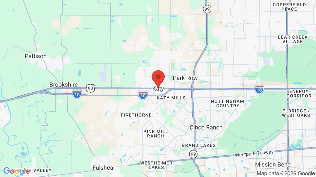 Map of Katy, TX
