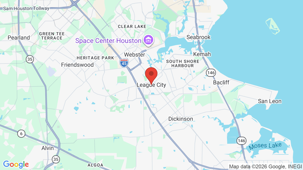 Map of League City, TX
