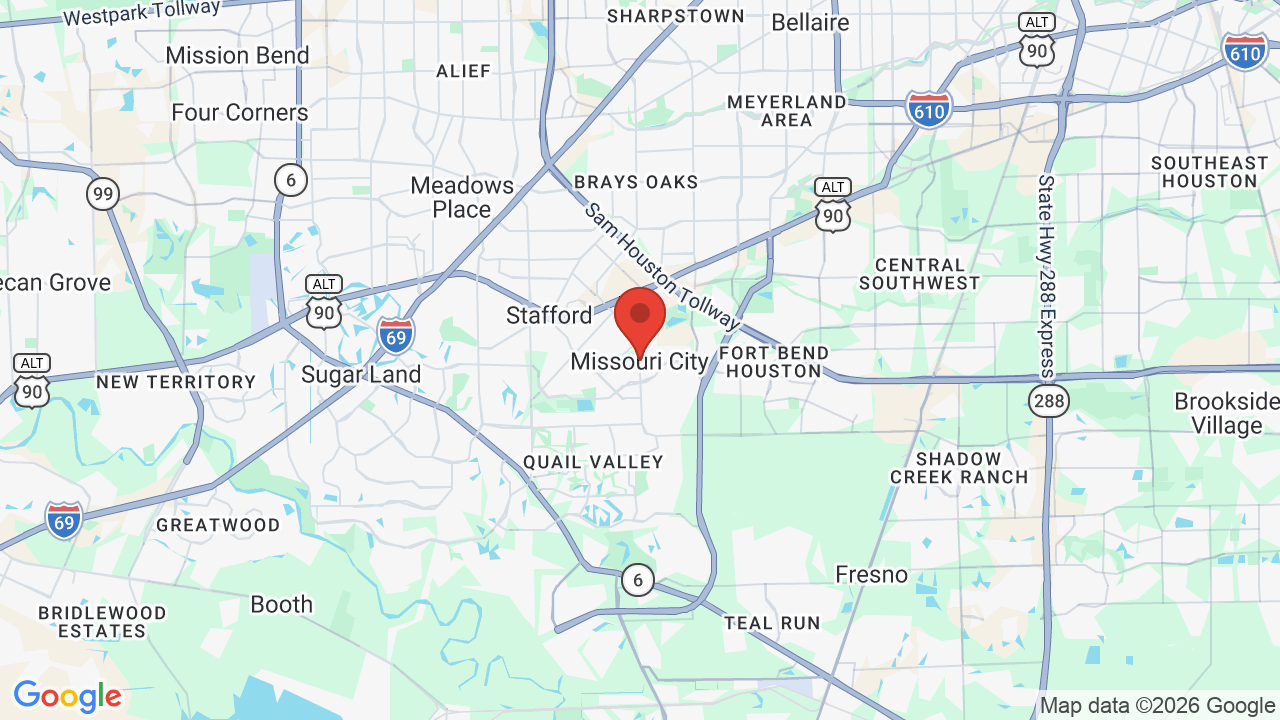 Map of Missouri City, TX