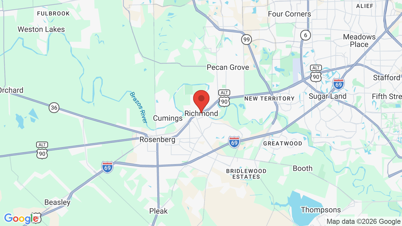 Map of Richmond, TX — Xterior Wash Pros service area