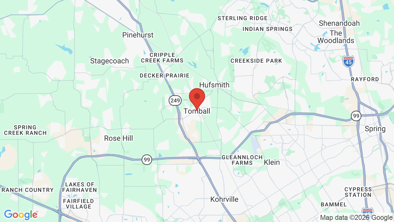 Map of Tomball, TX — Xterior Wash Pros service area