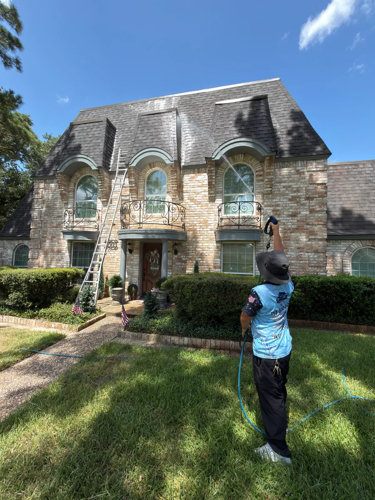 Roof Soft Washing service photo